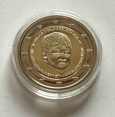 S&S Numismatic世界钱币-拍卖 第112期  - 比利时2016年 聚焦失踪儿童 2欧元双色精制纪念币 盒证齐全 