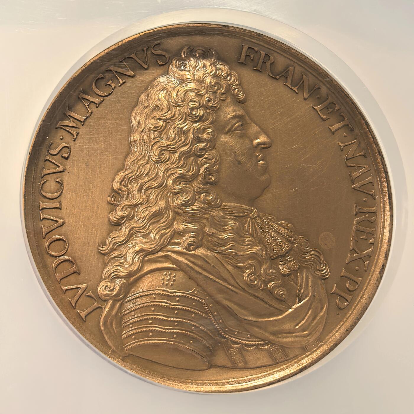 博洋堂世界钱币拍卖第117期（全场包邮） NGC UNC 1663年法国与瑞士联盟纪念章