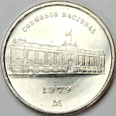 布加迪🐬～世界钱币(上海)🌾第 206 期 /  各国套币和散币 - 秘鲁🇵🇪 1979年 1000索尔纪念银币 利马武器广场国会大厦