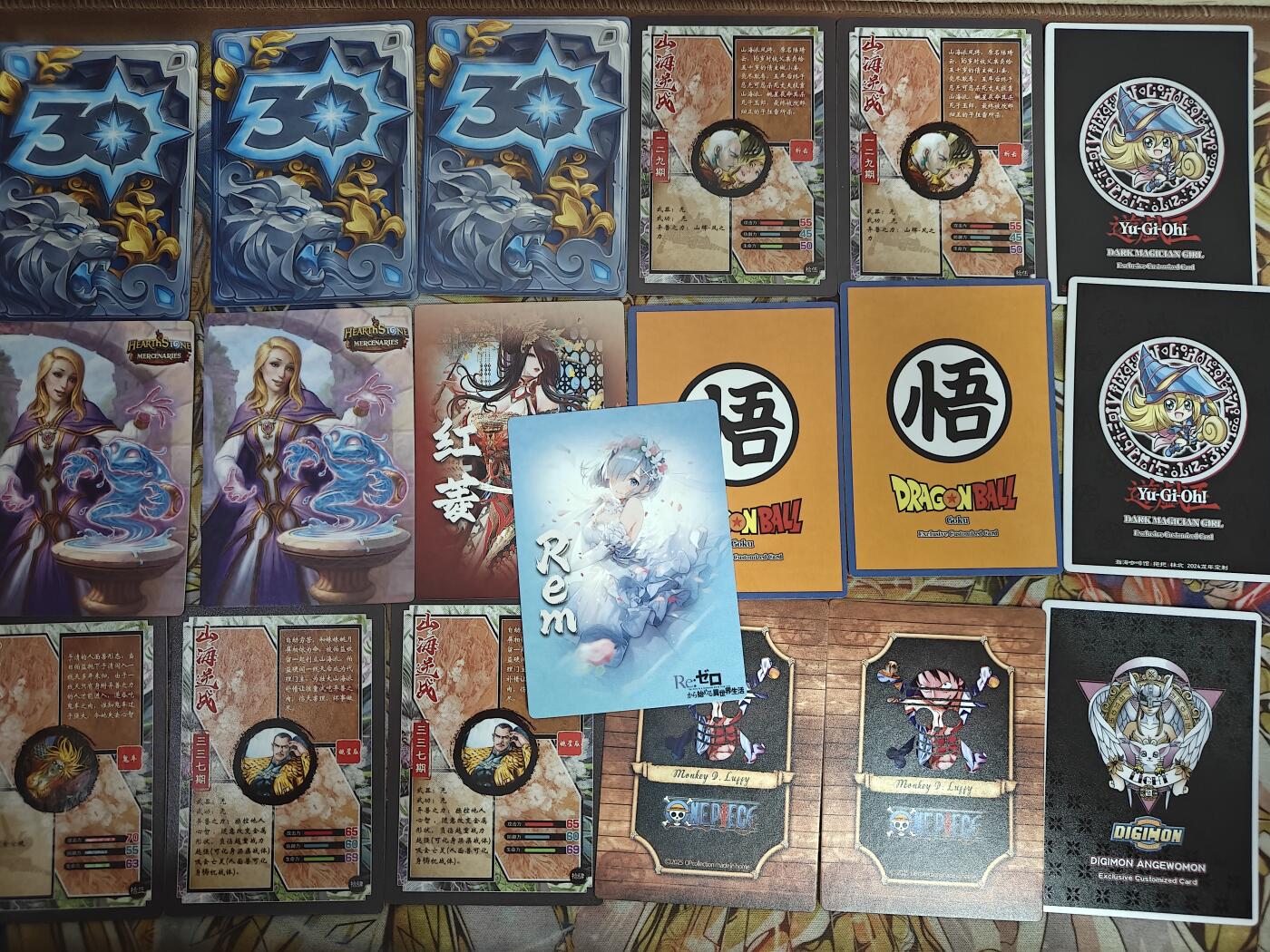天玑星卡拍第八十期《千里黄河水滔滔》持续收拍收评中 满赠三娘需备注 动漫散卡 19张 自制卡
