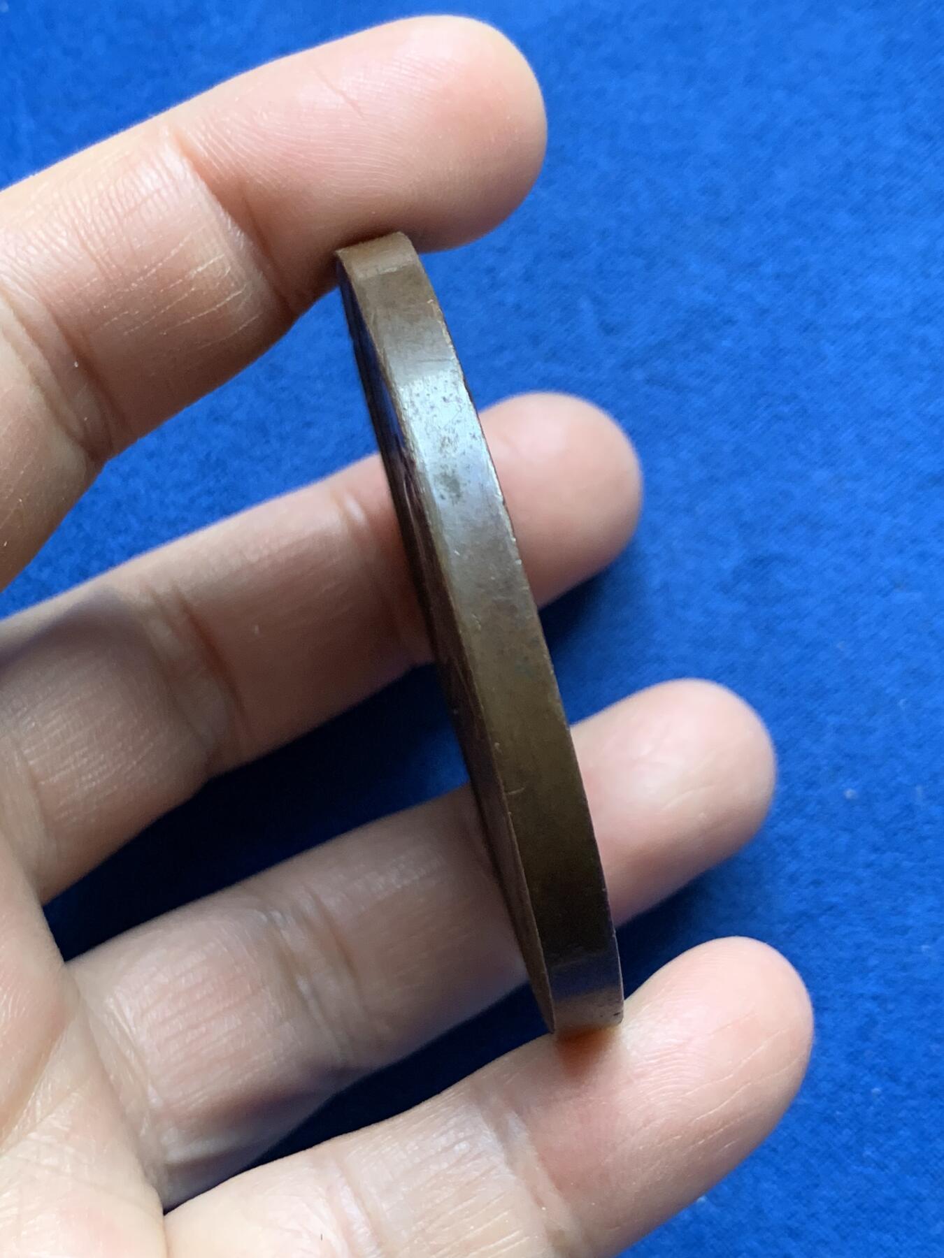 《竞宝斋》第370场 周日，周一 2场连拍 （全场包邮） 瑞典1868年隆德大学200周年纪念大铜章，57.9mm，81.9克