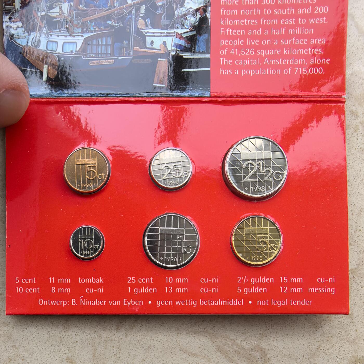 原包装荷兰1998年套币六枚- 道一币馆- 道一币馆- 麦稀奇