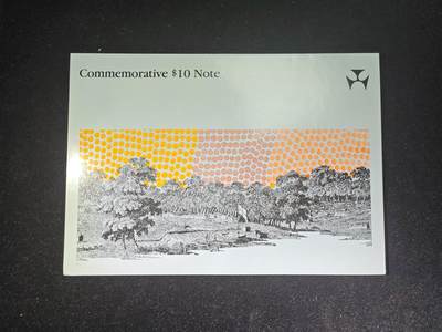 1988年 澳大利亚10元纪念钞 AA冠 无4 原装册 全新UNC - 1988年 澳大利亚10元纪念钞 AA冠 无4 原装册 全新UNC