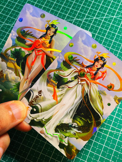 显眼宝第十期 私人收藏拍卖 - 神话传说女仙篇  龟灵圣母 2渐变 金彩工艺 大卡尺寸