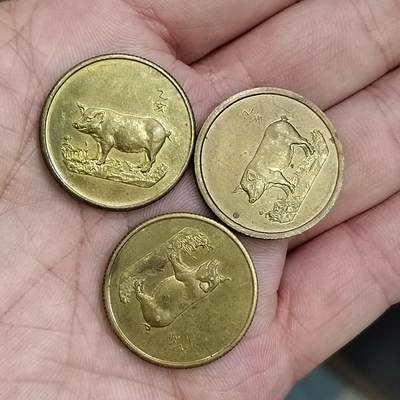 PCAI钱币7-310 钱币证章小专场 三个生肖章