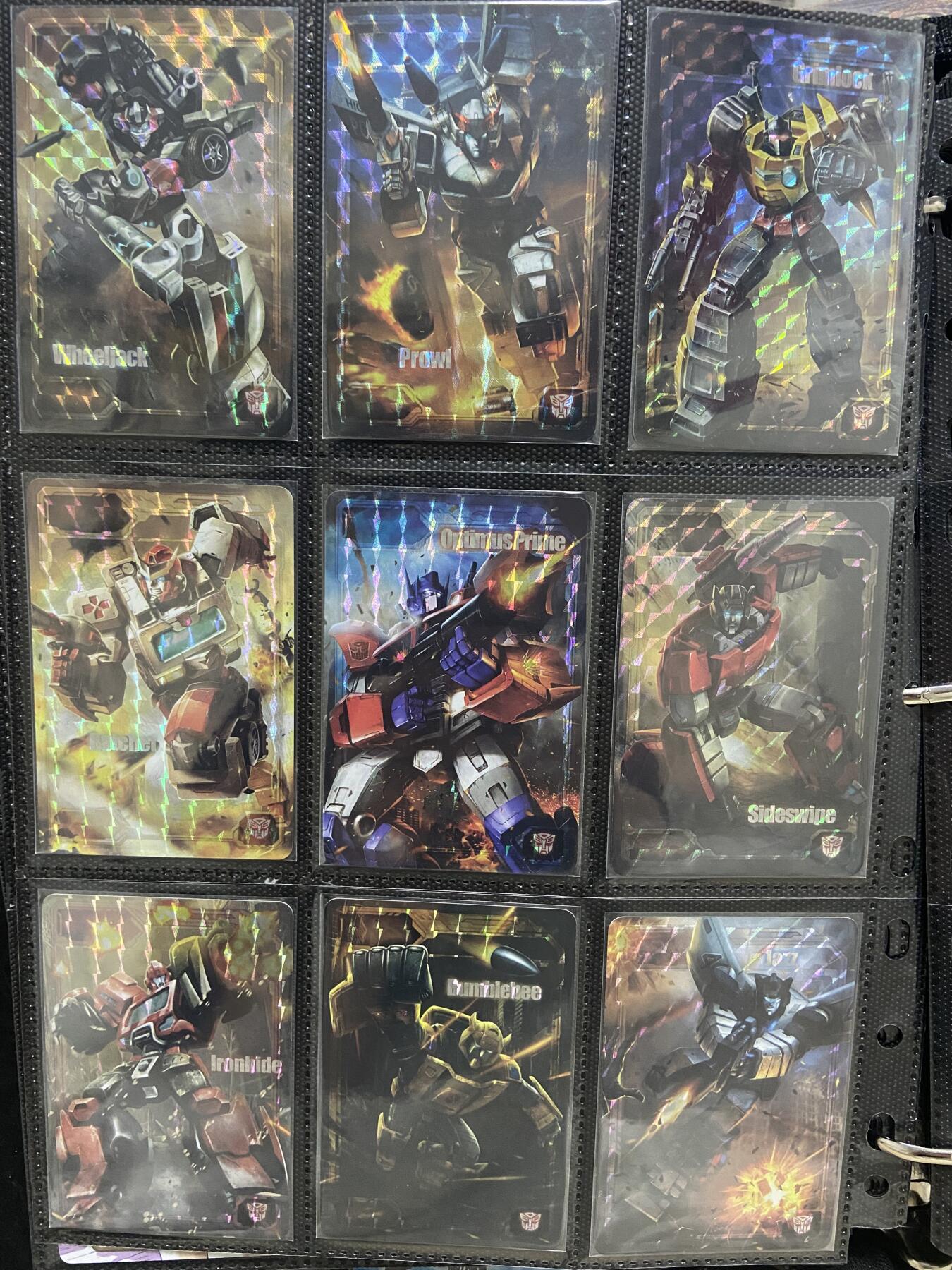 阳大大卡牌超级大甩拍第47期（周五晚上九点截拍，持续收拍品，进群福利早知道） 擎天柱 方格闪9张