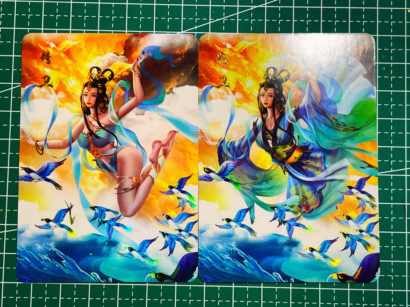 显眼宝第十期 私人收藏拍卖 神话传说女仙篇  精卫 2渐变 金彩工艺 大卡尺寸