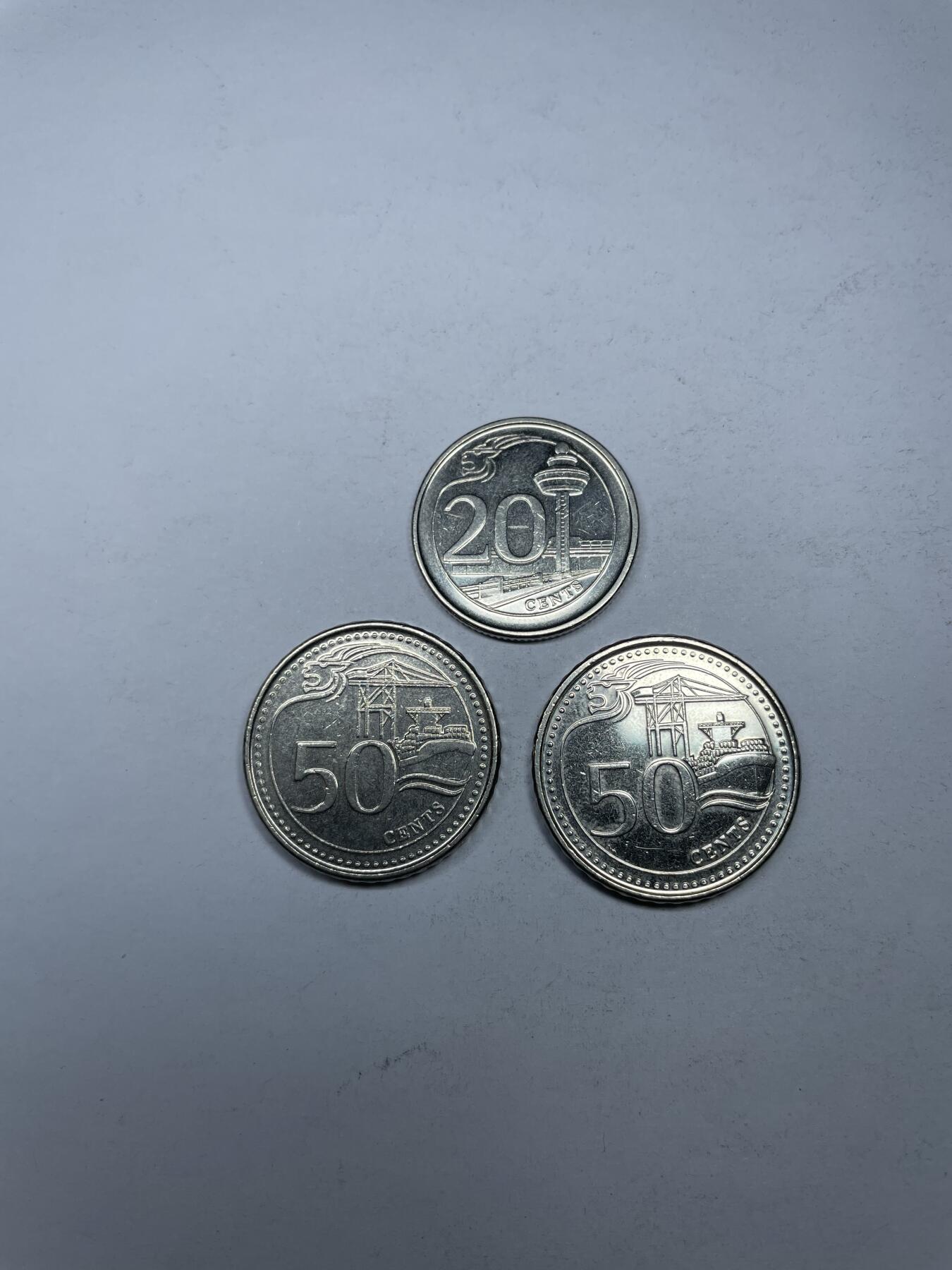 2025年集古藏今外币拍卖第四期-第3场—（总第223拍），可以寄存60天，满160元包邮。 新加坡3枚