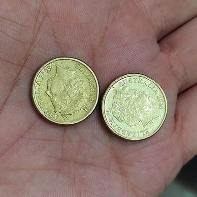 PCAI钱币7-310 钱币证章小专场 二枚2澳元