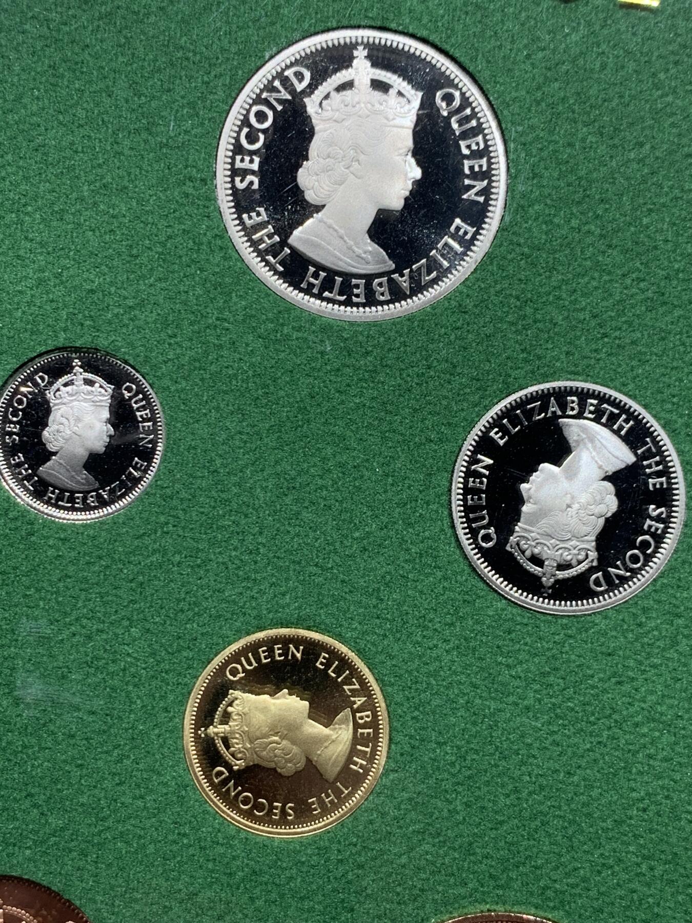 《竞宝斋》第370场 周日，周一 2场连拍 （全场包邮） 英属东加勒比 1965年全套6枚精制币套装 带证书