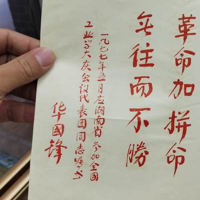 PCAI钱币7-310 钱币证章小专场 华主席题词