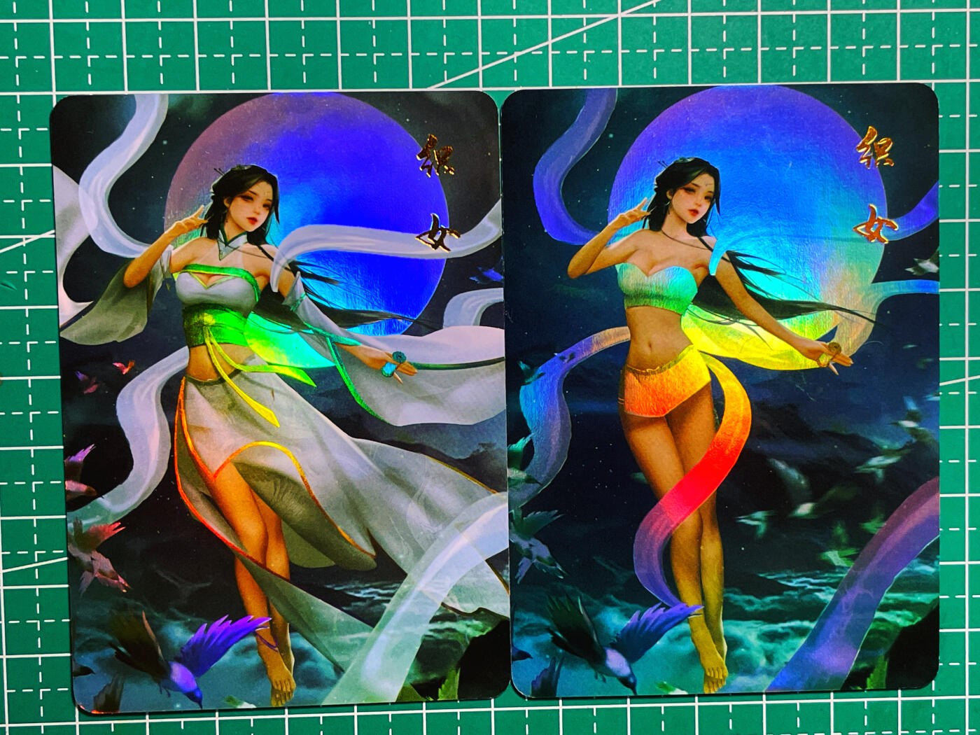 显眼宝第十期 私人收藏拍卖 神话传说女仙篇  织女 2渐变 金彩工艺 大卡尺寸