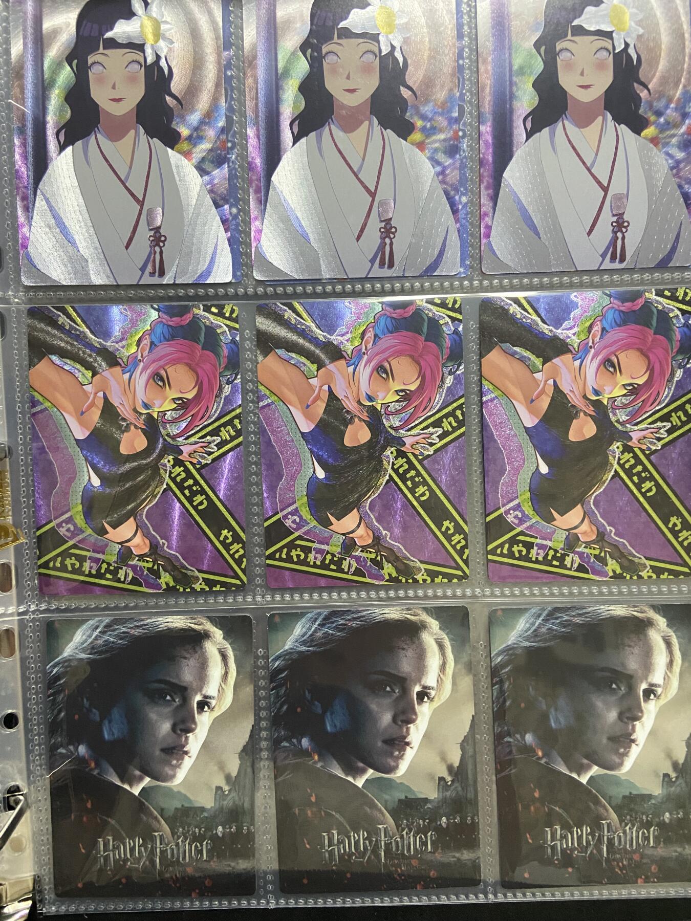 阳大大卡牌超级大甩拍第47期（周五晚上九点截拍，持续收拍品，进群福利早知道） 粗闪哈利波特火影忍者9张