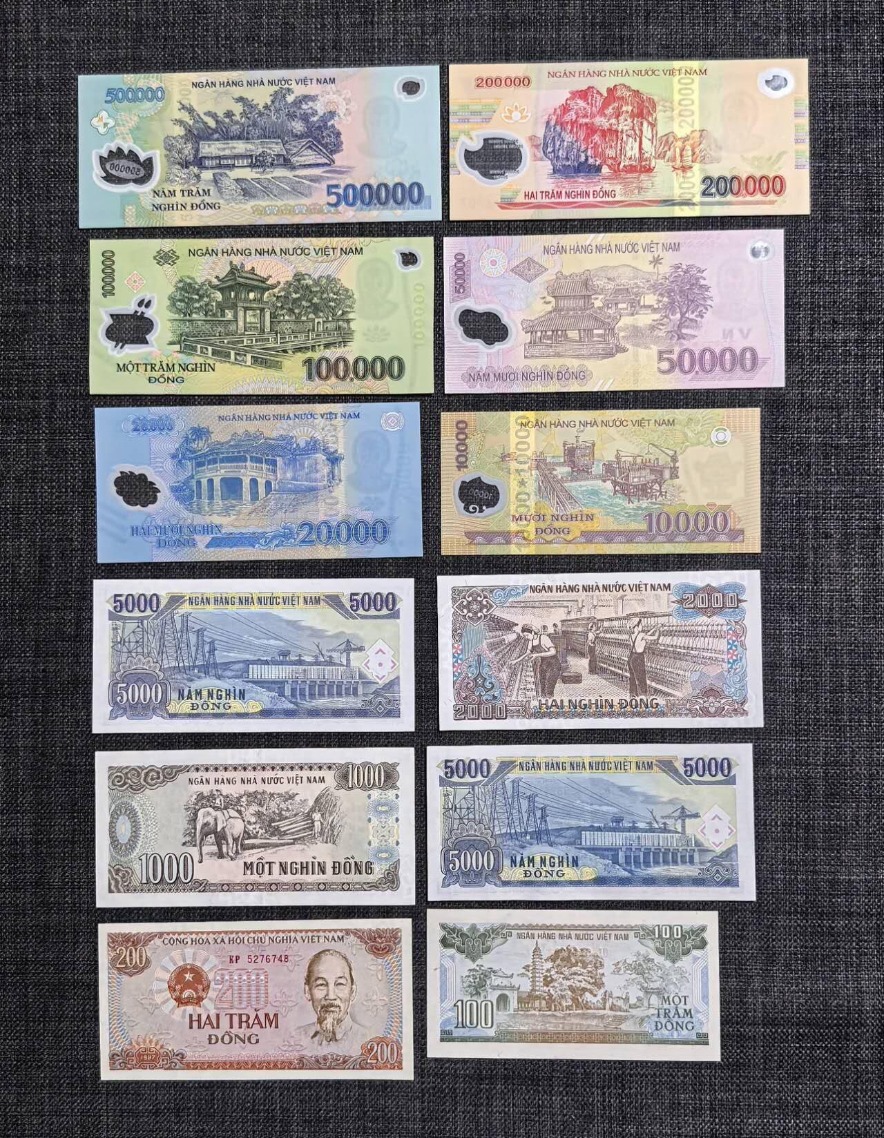 北京马甸外国币专卖第137期，外国纸币专场，陆续上拍，欢迎关注 越南12张大全套全新