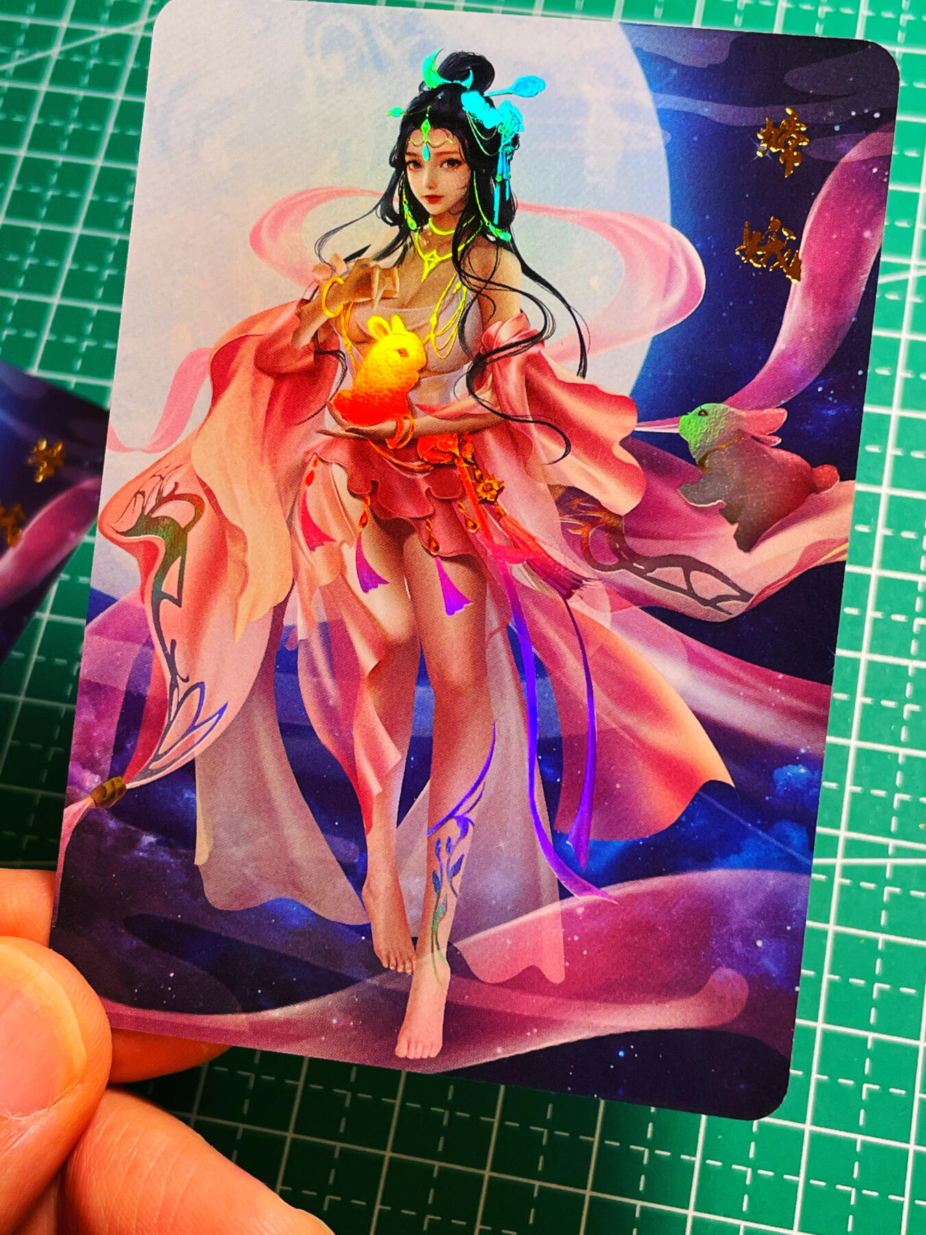 显眼宝第十期 私人收藏拍卖 神话传说女仙篇  嫦娥 2渐变 金彩工艺 大卡尺寸