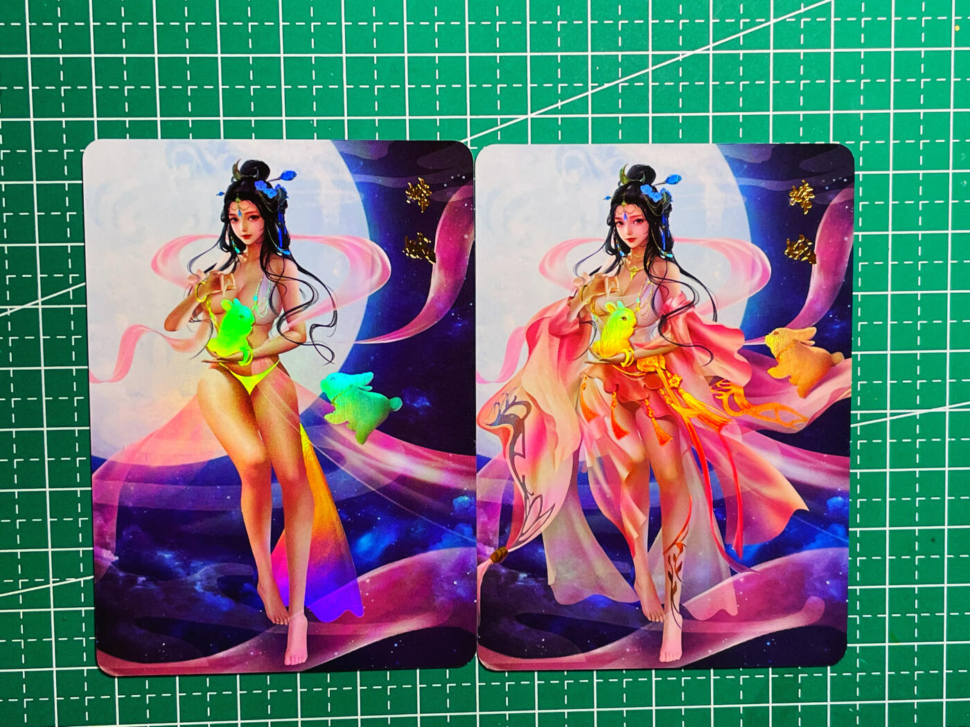 显眼宝第十期 私人收藏拍卖 神话传说女仙篇  嫦娥 2渐变 金彩工艺 大卡尺寸