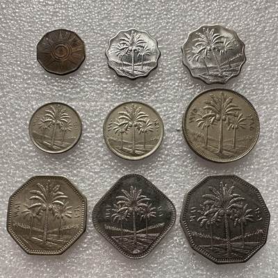 🌹外币初藏🌹🐯2025年第35场  每周二四六晚8️⃣点 接代拍 - 伊拉克好品椰树版九枚全套