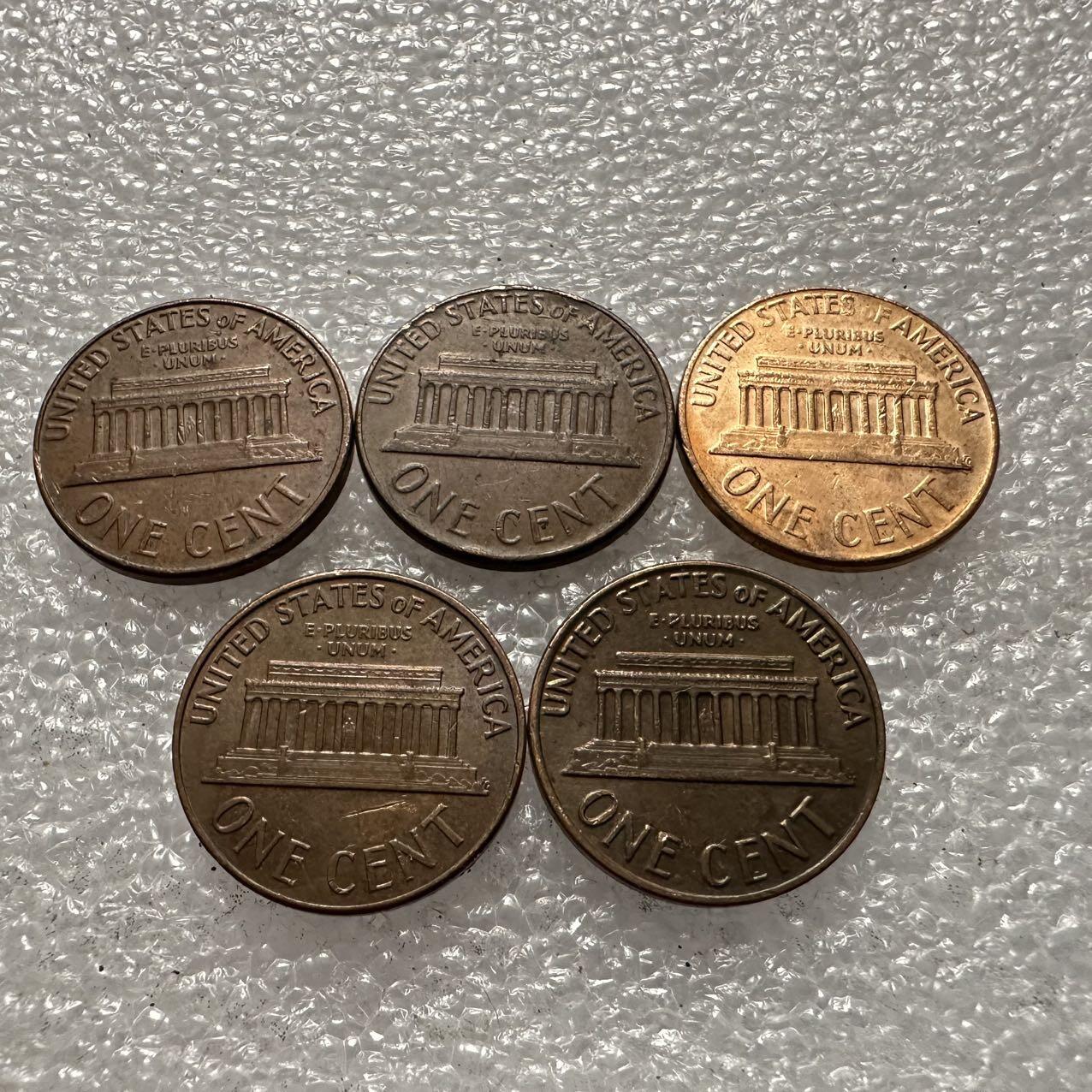 🌹外币初藏🌹🐯2025年第35场  每周二四六晚8️⃣点 接代拍 美国60年代一分五枚不同