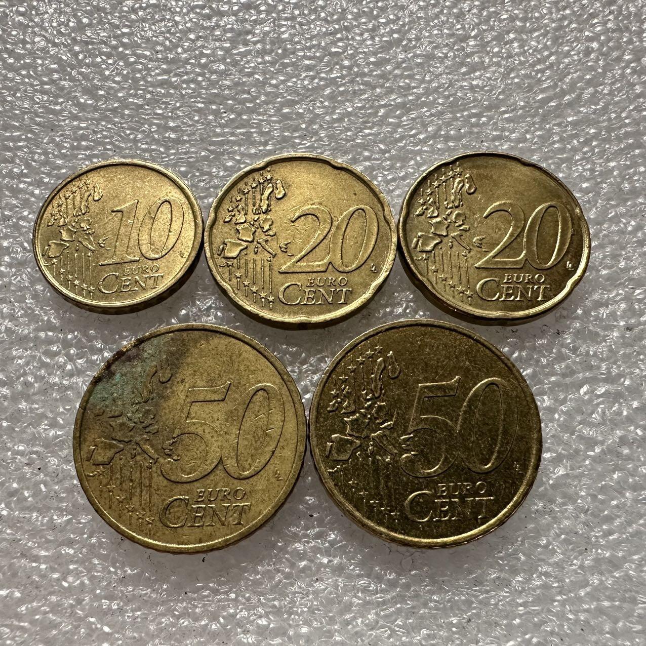 🌹外币初藏🌹🐯2025年第35场  每周二四六晚8️⃣点 接代拍 欧分5枚