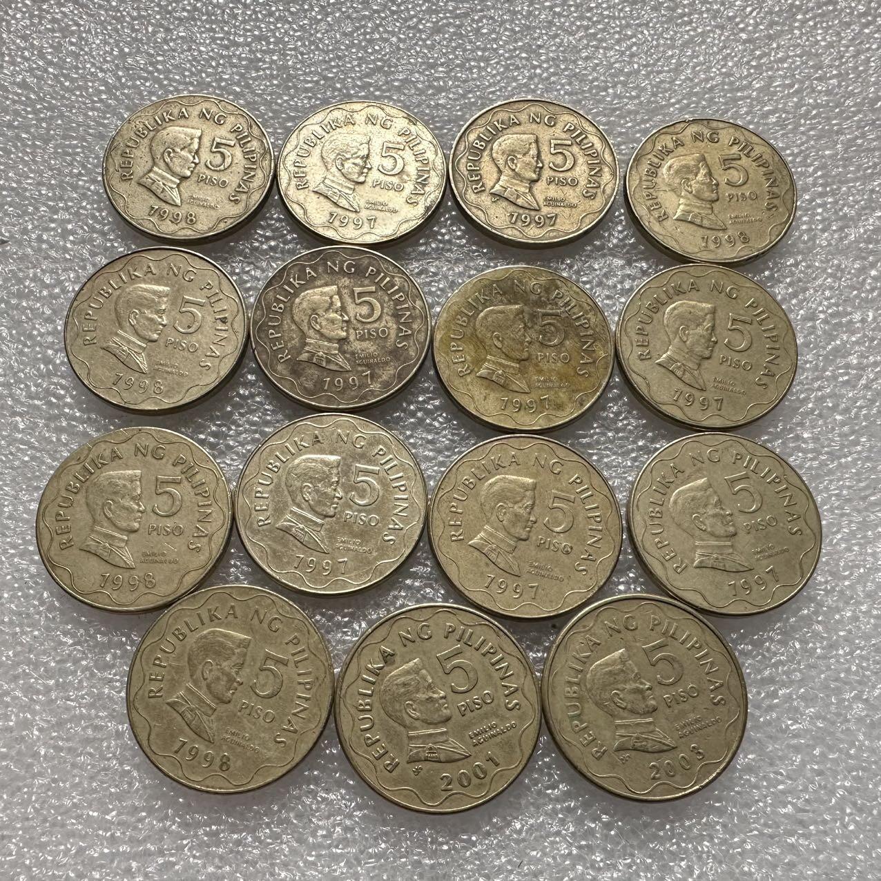 🌹外币初藏🌹🐯2025年第35场  每周二四六晚8️⃣点 接代拍 菲律宾五比索15枚
