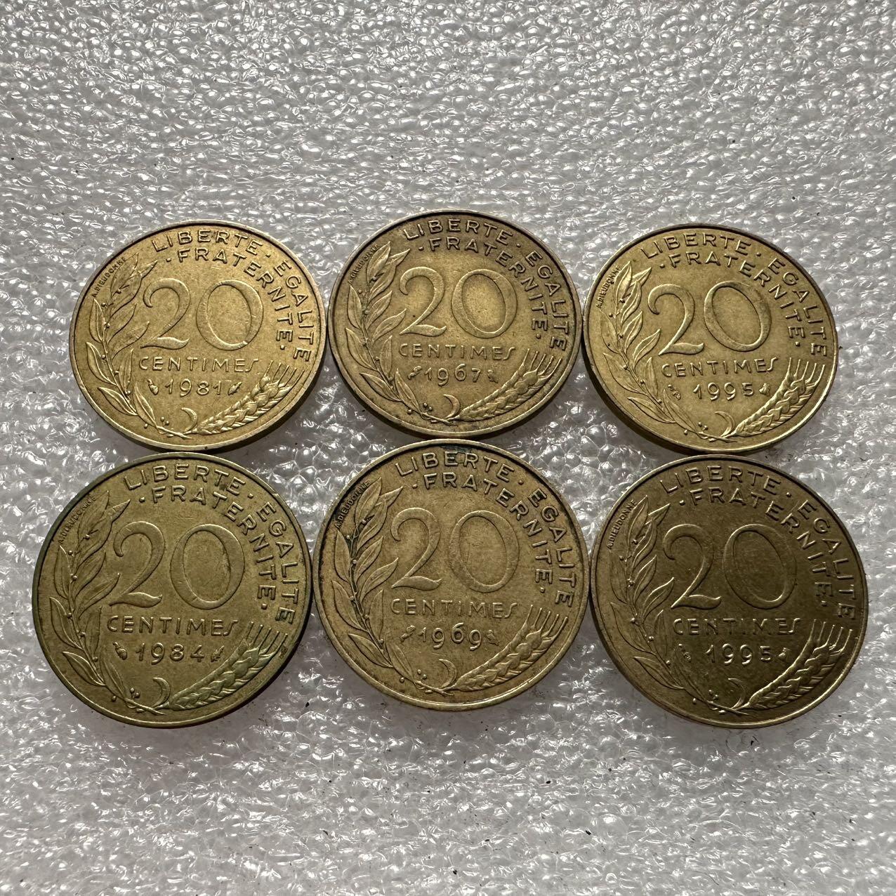 🌹外币初藏🌹🐯2025年第35场  每周二四六晚8️⃣点 接代拍 法国20分六枚