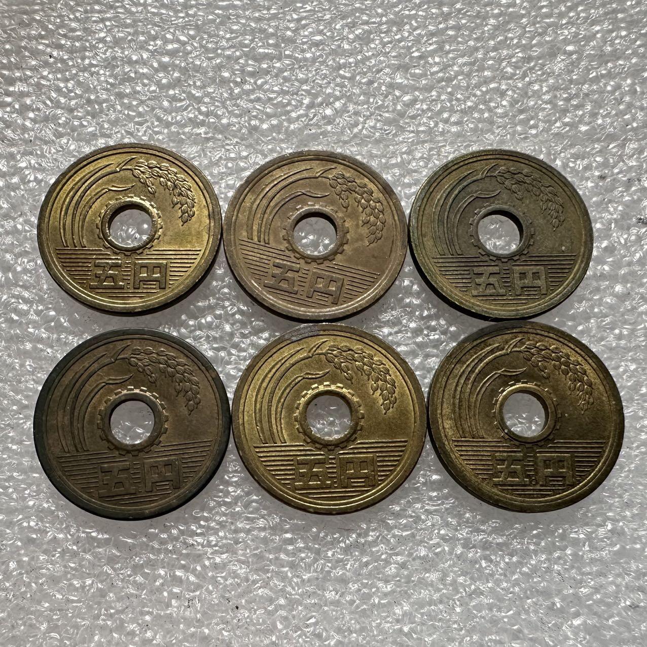 🌹外币初藏🌹🐯2025年第35场  每周二四六晚8️⃣点 接代拍 日本五元6枚