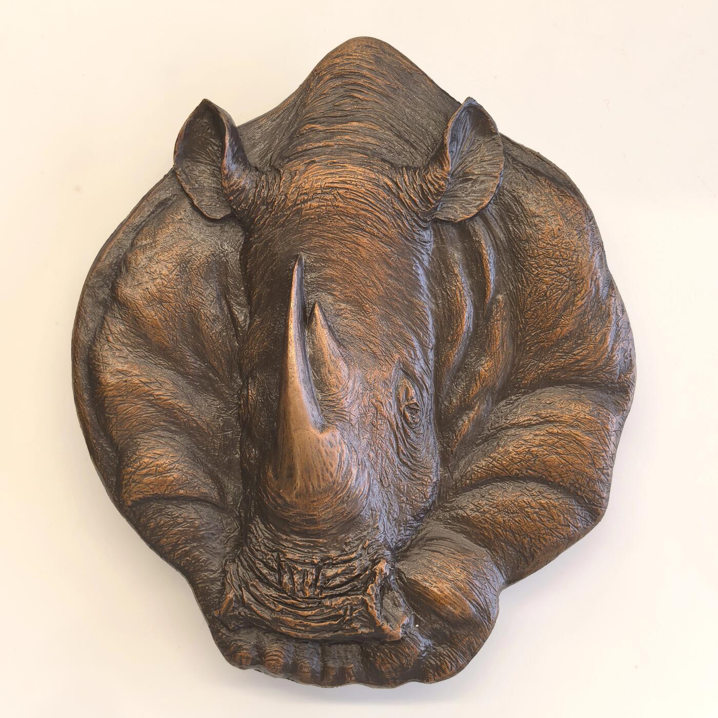 博洋堂世界钱币拍卖第118期（全场包邮） 2024年大铜章犀牛，孟岩作品，高110mm，发行量150枚，此枚编号XXVII，证书、原盒齐全