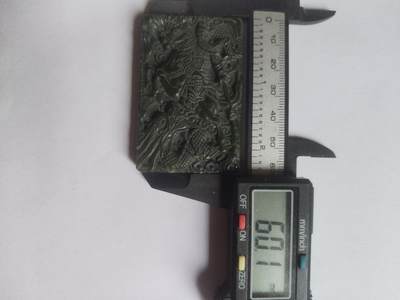 玉石 手串 手镯 手链专场 和田碧玉牌子。关公。