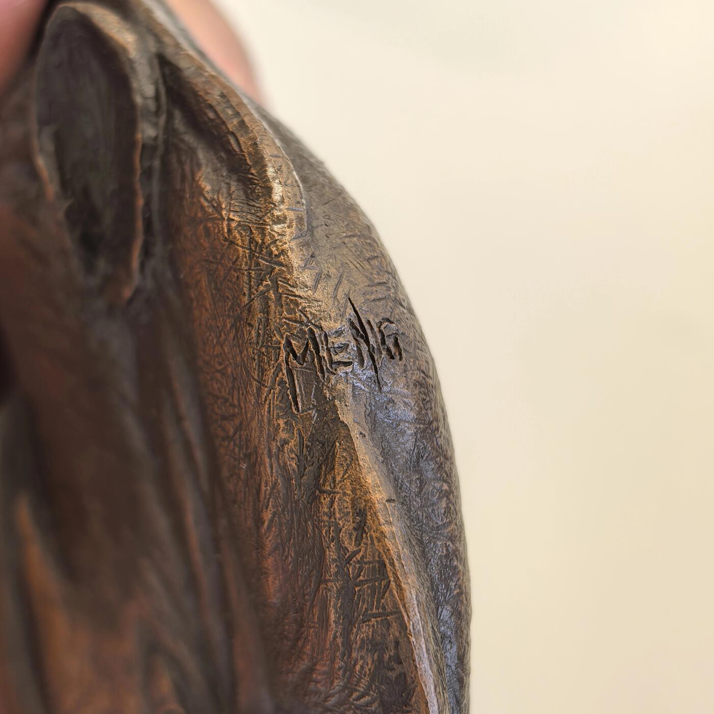 博洋堂世界钱币拍卖第118期（全场包邮） 2024年大铜章犀牛，孟岩作品，高110mm，发行量150枚，此枚编号XXVII，证书、原盒齐全