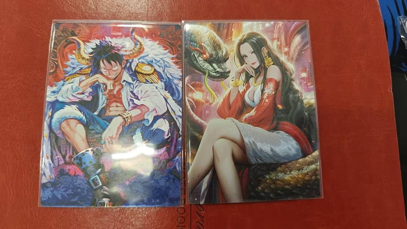 龙虎卡牌第三十二场 （本场亲签珍品多多，错过拍断大腿） 粗闪2张 奇点卡牌 acg-女帝&路飞