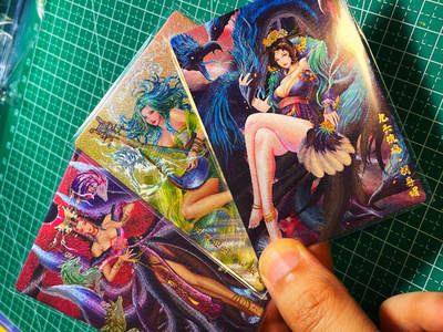 显眼宝第十期 私人收藏拍卖 - 卡玩帕克封神天下散配 轩辕三妖 苏妲己 胡喜媚 王贵人  粗闪卡3张