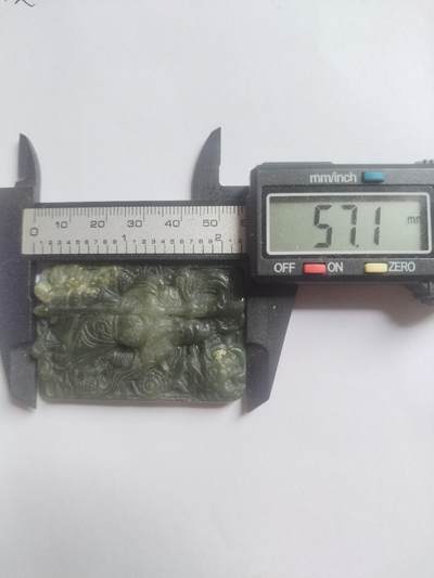 玉石 手串 手镯 手链专场 和田碧玉牌子。关公。