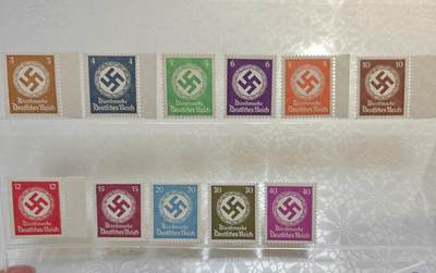 【万国收藏】第二场 德三-生肖邮票专场 无佣金-可寄存-满30元包邮 - 德三公事邮票 1933年-1945年 全新品相好 背胶完美 全套11枚