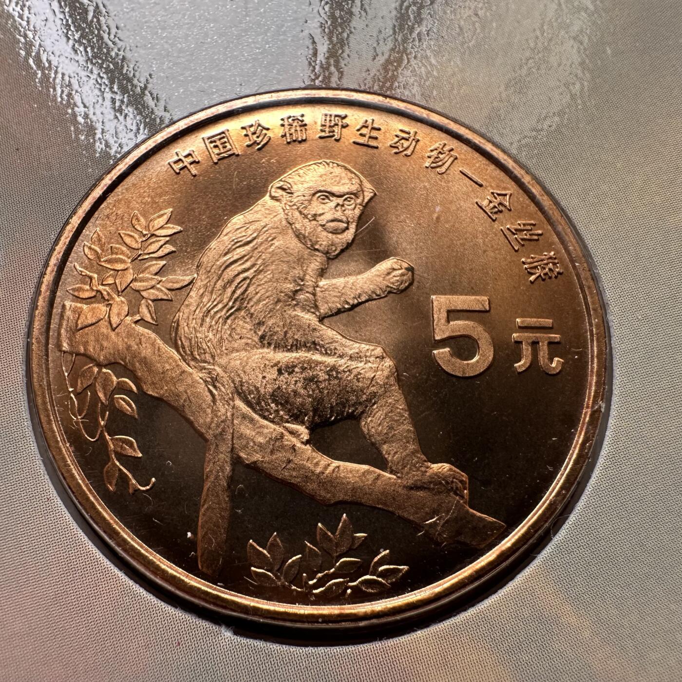 🌹外币初藏🌹🐯2025年第36场  每周二四六晚8️⃣点 接代拍 康银阁装帧1995年金丝猴5元c