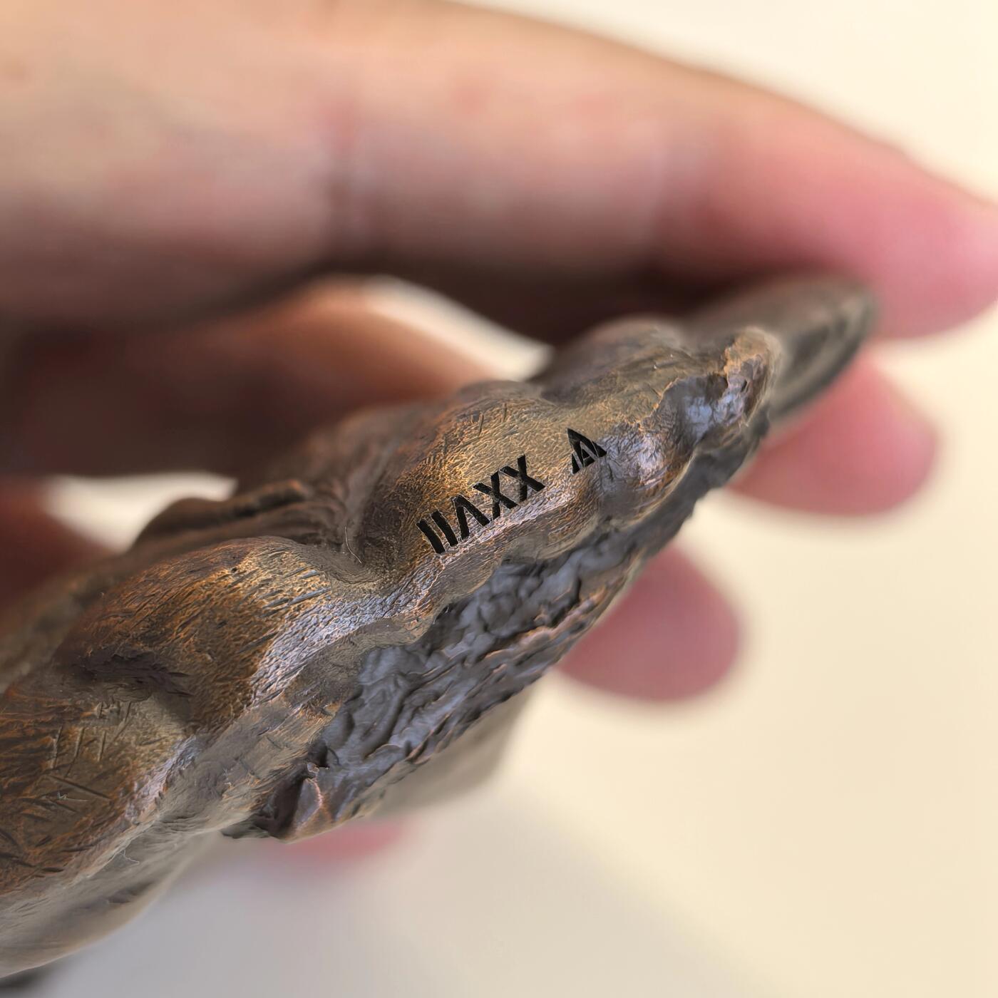 博洋堂世界钱币拍卖第118期（全场包邮） 2024年大铜章犀牛，孟岩作品，高110mm，发行量150枚，此枚编号XXVII，证书、原盒齐全