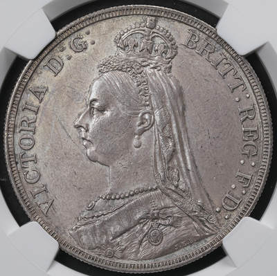 修遠堂世界钱币第六十五期 - NGC AU58 1887年英国马剑大银币