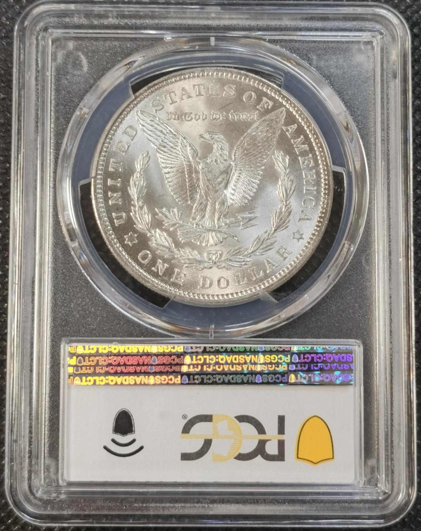  甄臻铺-世界钱币拍卖（第12期）送拍享返佣金等优惠多多 PCGS-MS65 1921年摩根，64分多见，该年份65分少见，配保护盒