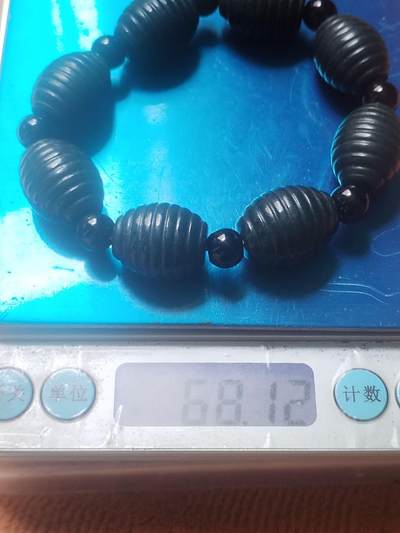 玉石 手串 手镯 手链专场 和田碧玉手串。