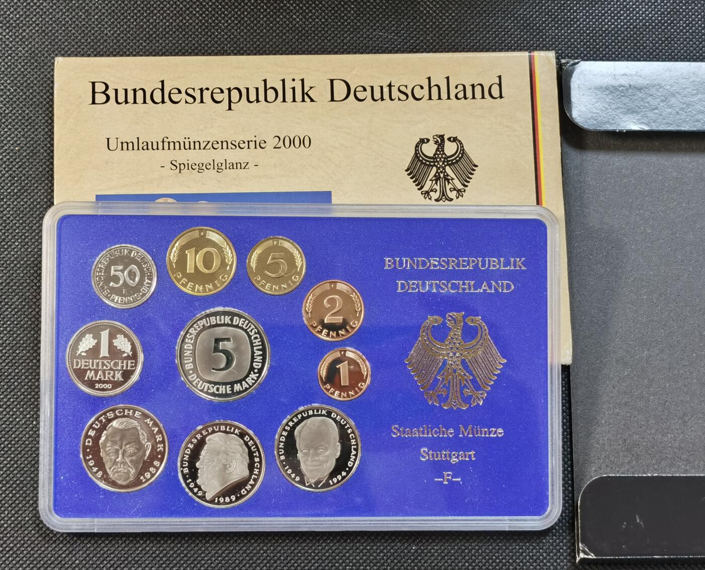  甄臻铺-世界钱币拍卖（第12期）送拍享返佣金等优惠多多 德国2000年官方精制套币（F）