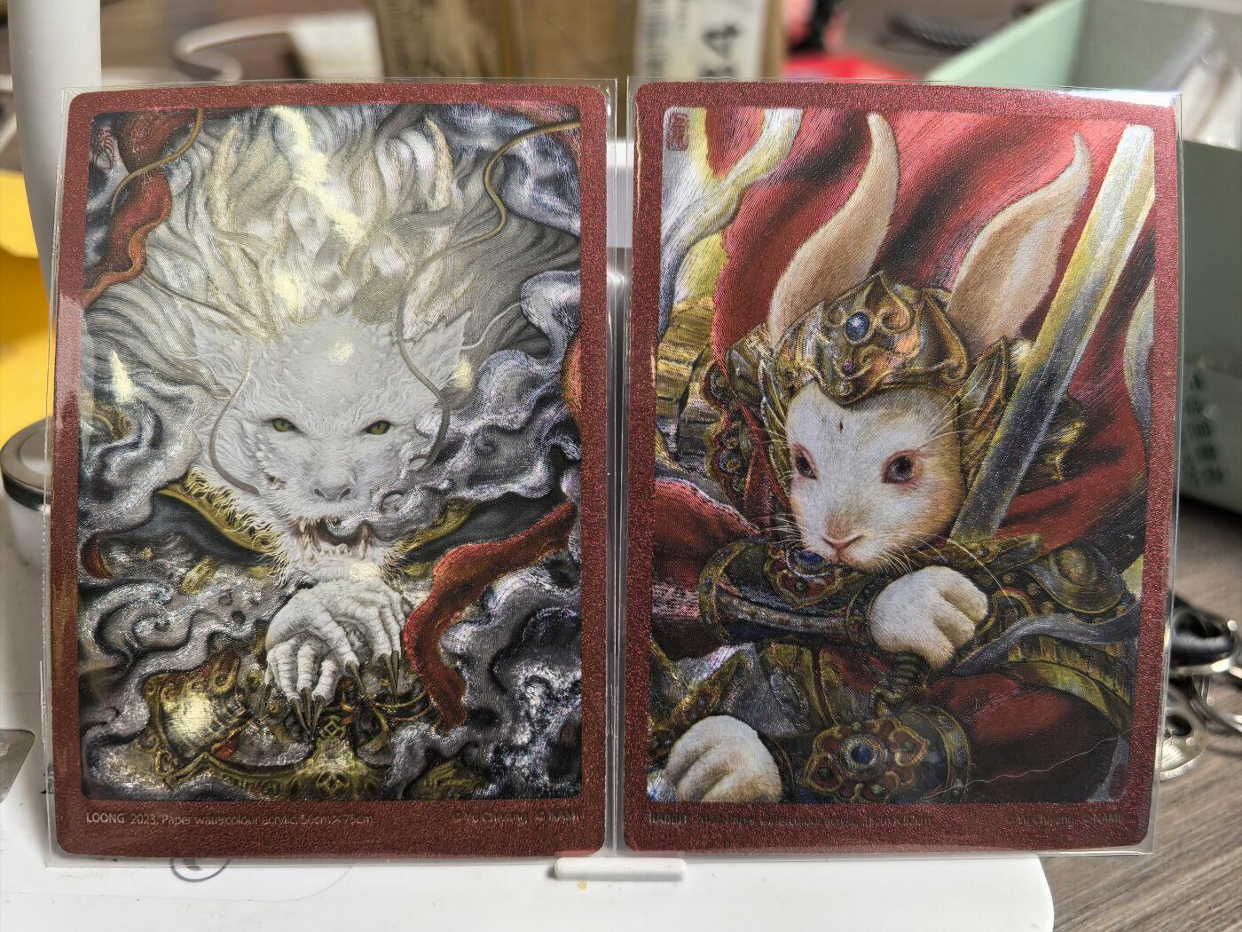 阳大大卡牌超级大甩拍第47期（周五晚上九点截拍，持续收拍品，进群福利早知道） NAMI生肖卡 兔卡+龙卡粗闪 卡玩帕克工艺