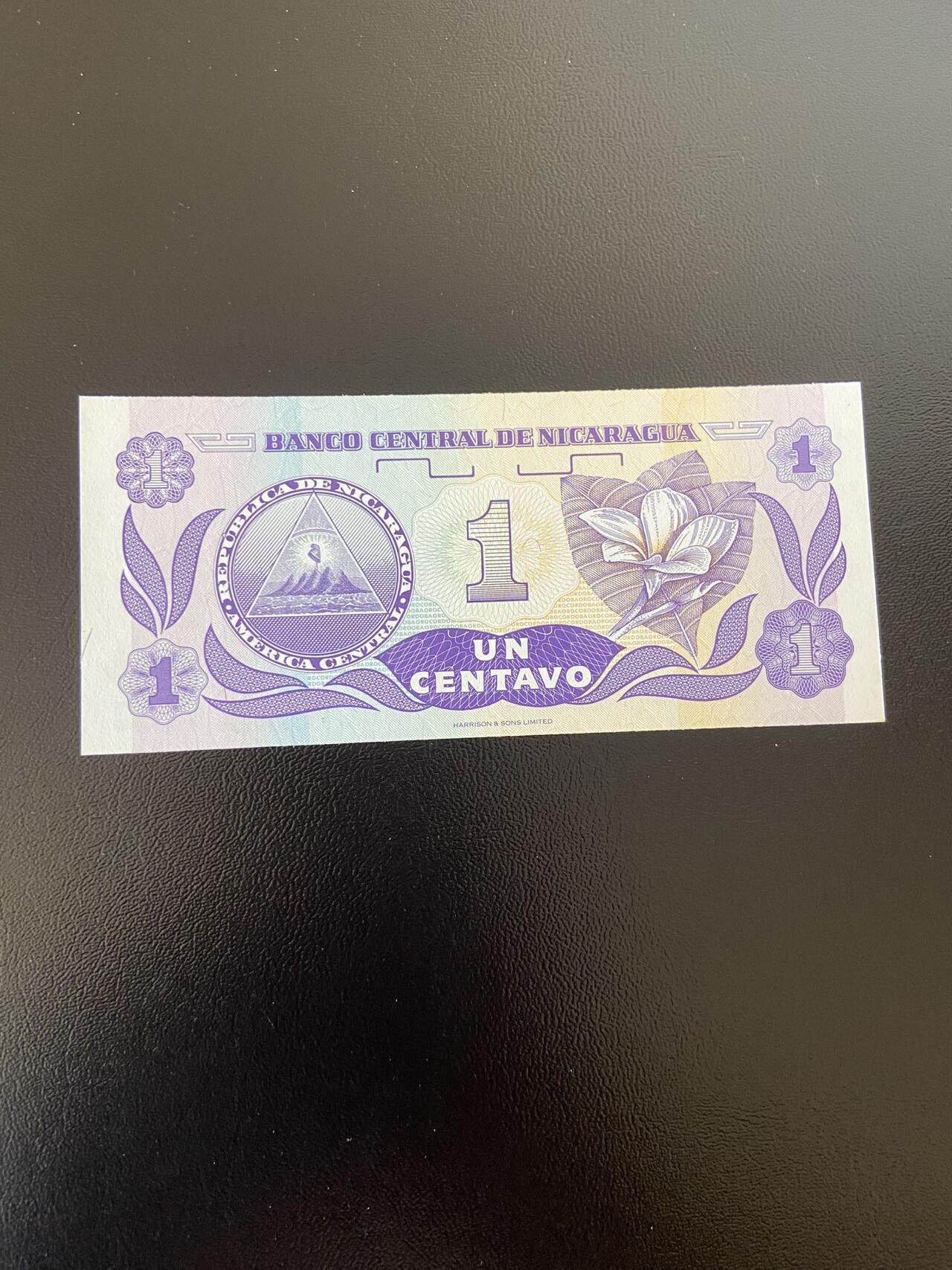 世界纸币专场，第六期 尼加拉瓜1分，全新