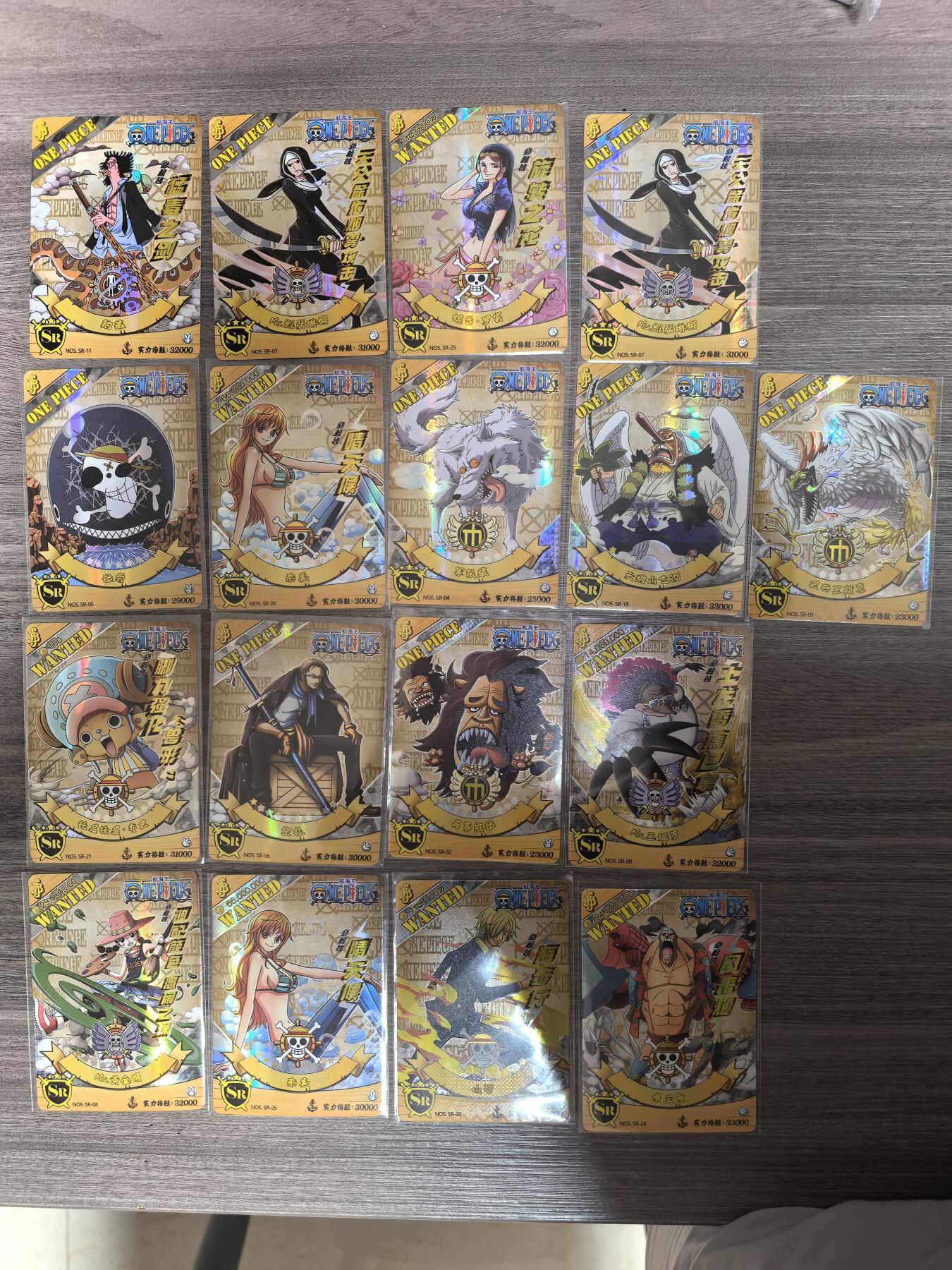 阳大大卡牌超级大甩拍第47期（周五晚上九点截拍，持续收拍品，进群福利早知道） 航海王彩闪卡17张