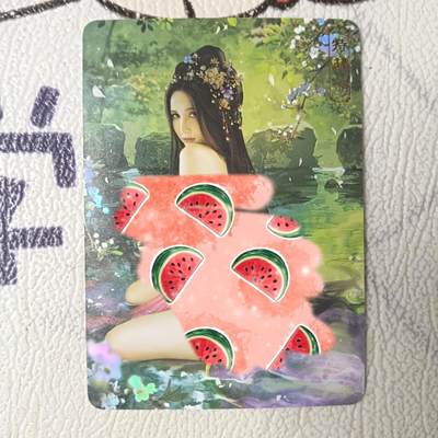 花开卡拍第33期（8月3号周日截拍，品控勿拍!!!拍品不寄存，运费5元，自制卡难免瑕疵，可能存在轻微撞角爆边等出厂瑕疵，品控介意勿拍！） - ​卡将欲女传 客印月艺术版 彩闪