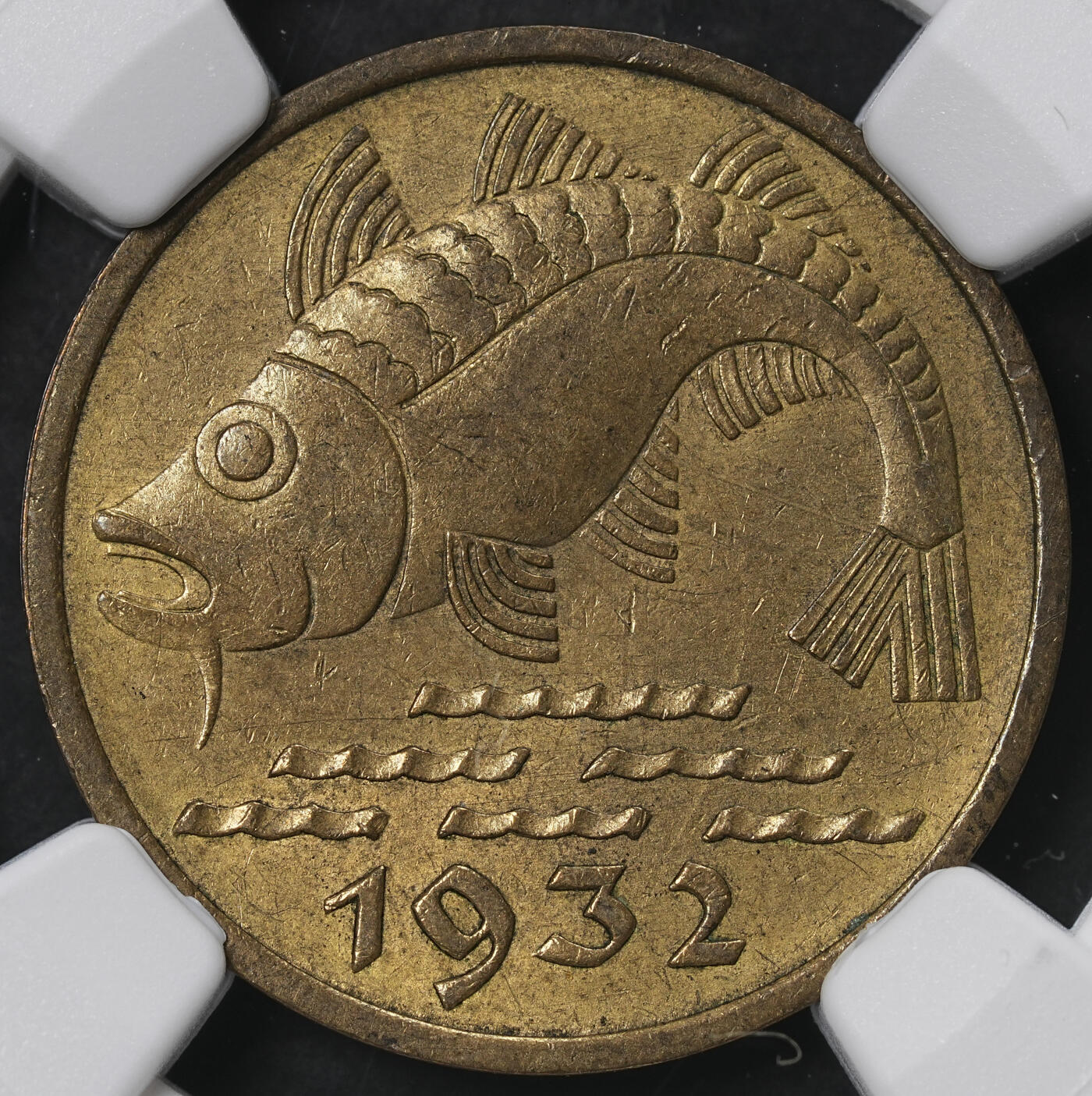 修遠堂世界钱币第六十五期 NGC MS63 1932年但泽自由市10芬尼