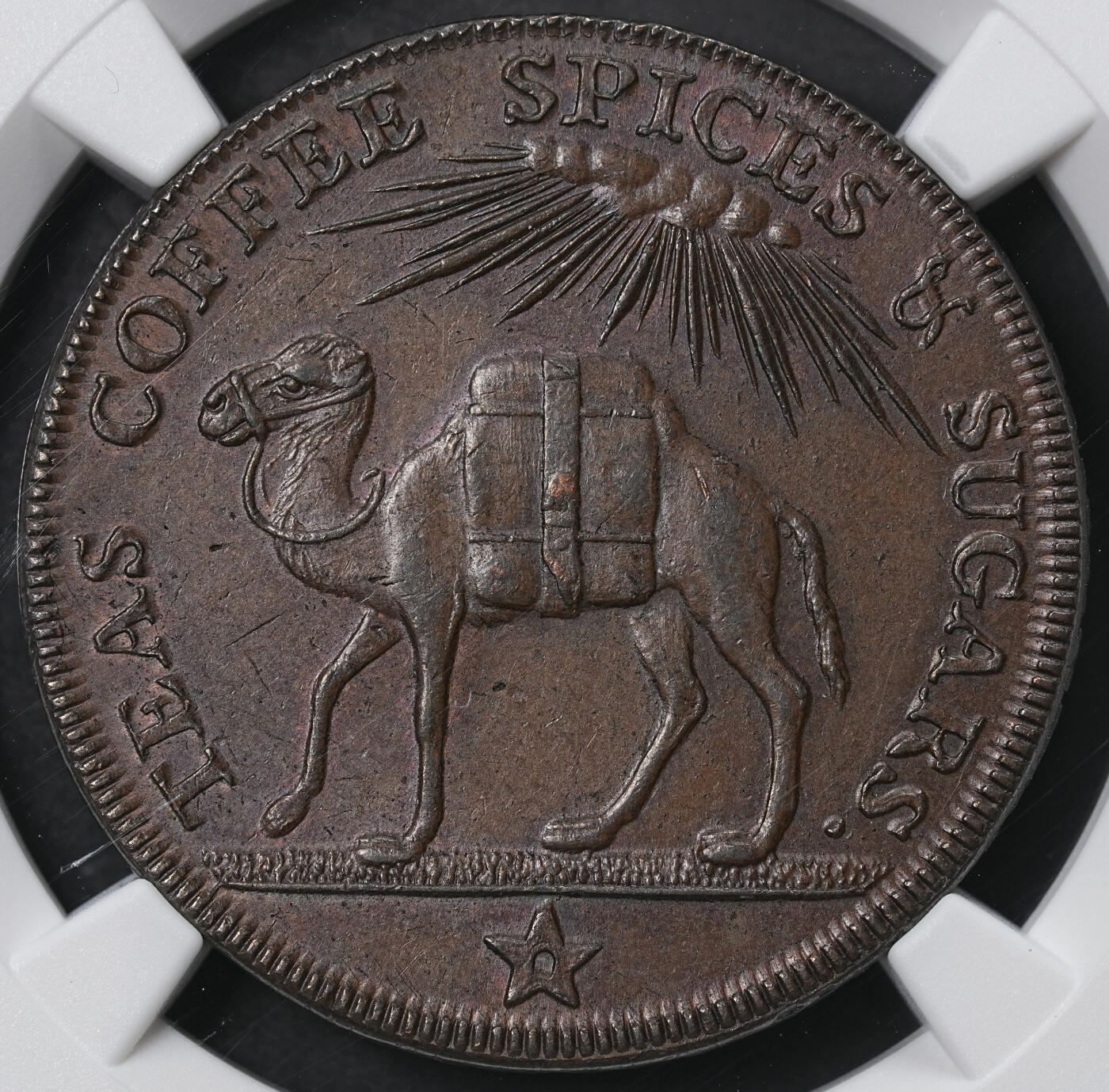修遠堂世界钱币第六十五期 NGC MS63BN 1794年英国巴斯-M. Lambe & Son茶业公司1便士贸易代用币