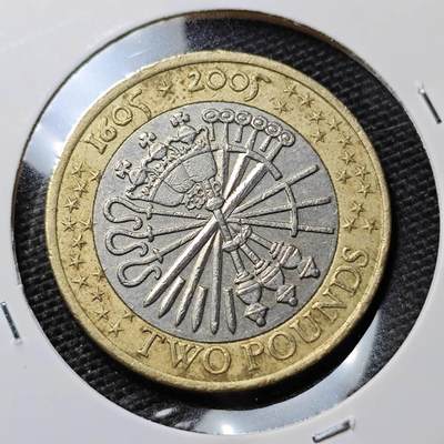 KK钱币收藏小铺 263场 2月预留时间 周末发货 -  2005，英国2英镑纪念币