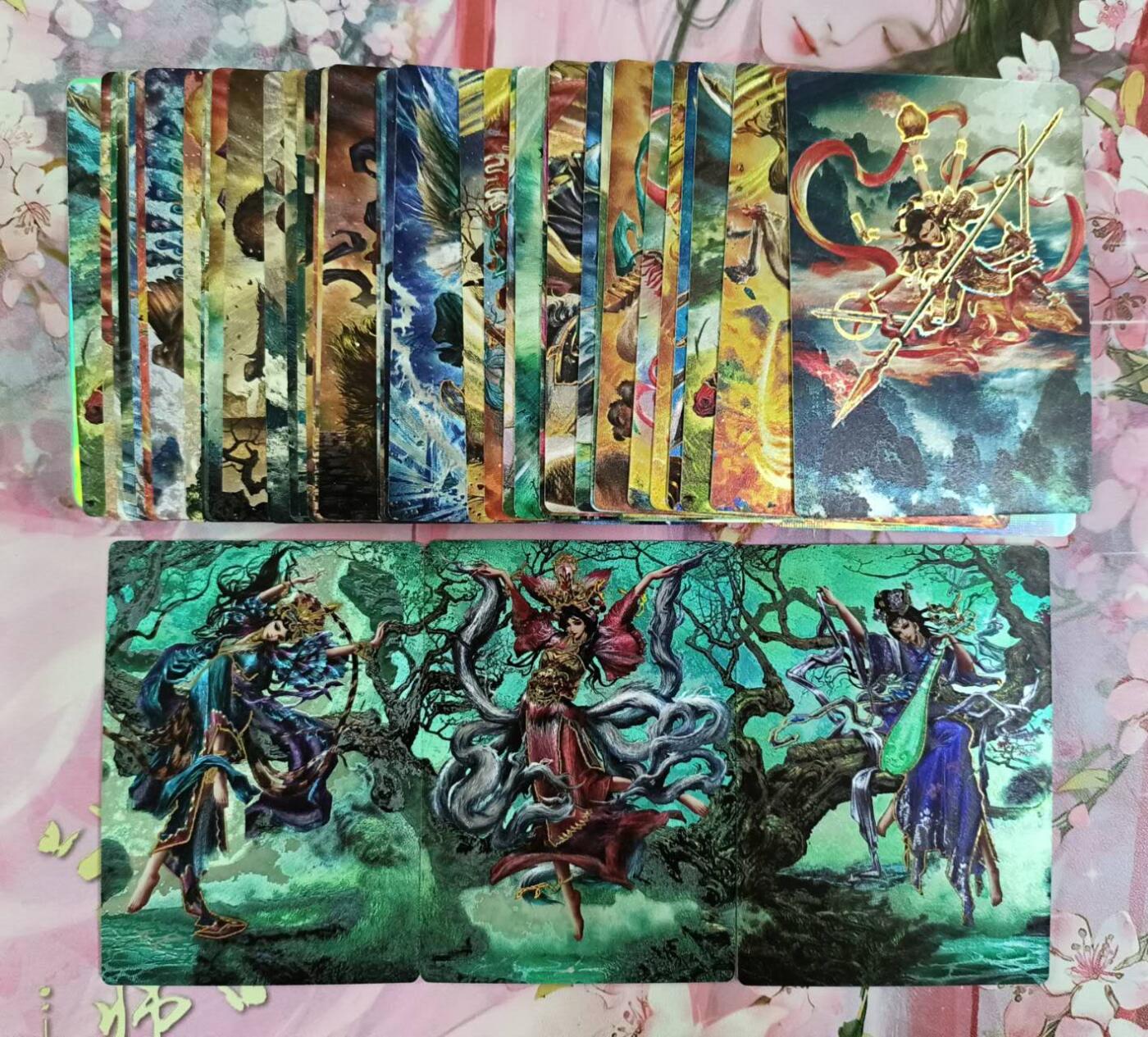 龙虎卡牌第三十二场 （本场亲签珍品多多，错过拍断大腿） 冷烫粗闪套卡 卡德曼-杆子封神一弹（43张全）