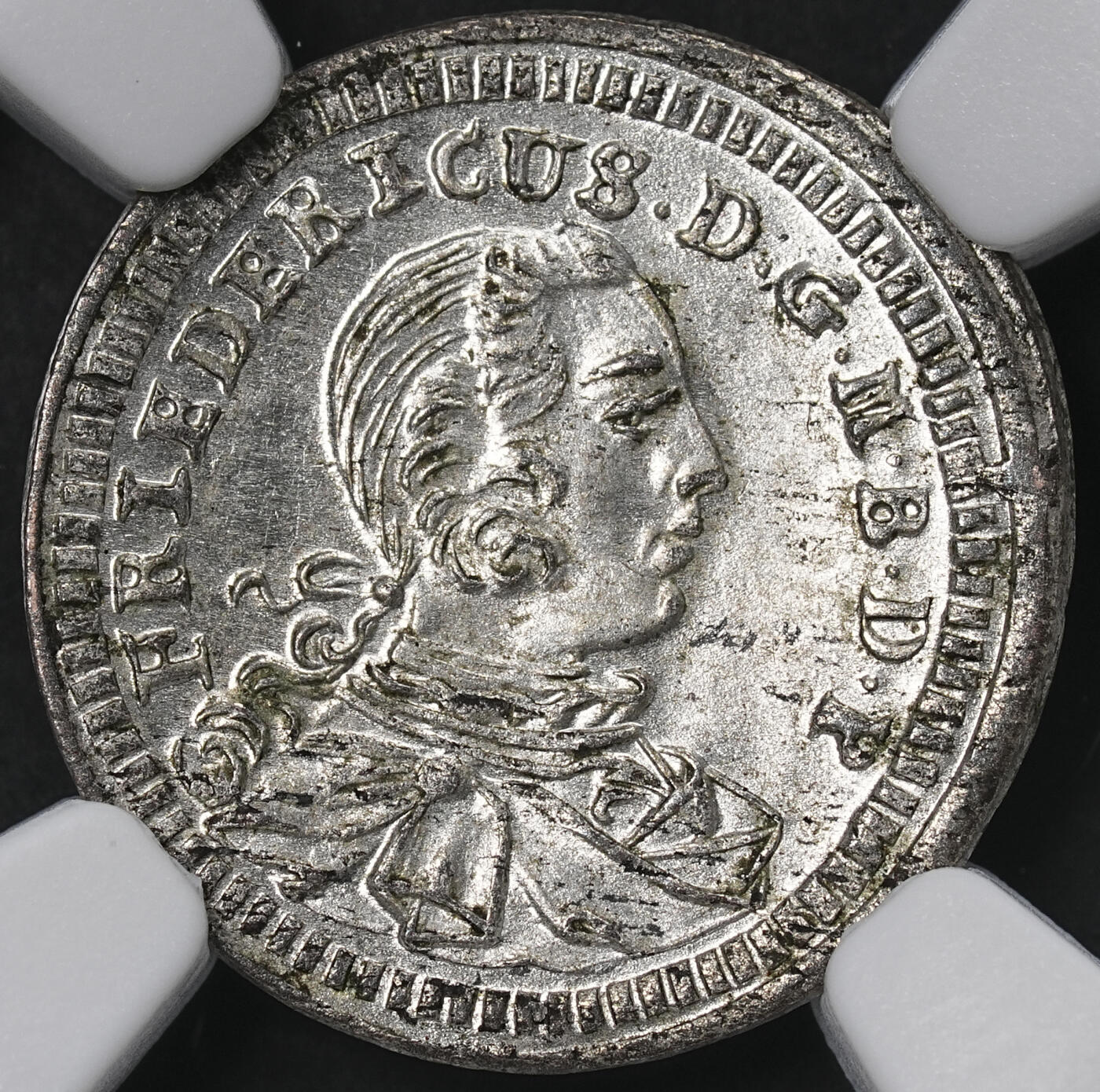 修遠堂世界钱币第六十五期 NGC MS63 1747年布兰登堡-拜罗伊特1克鲁泽银币 唯一冠军分