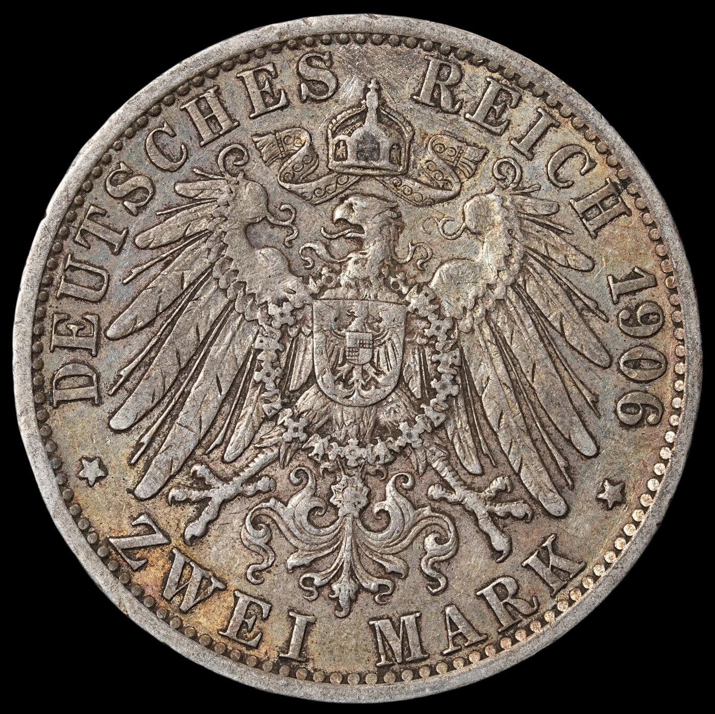 修遠堂世界钱币第六十五期 1906年普鲁士2马克银币