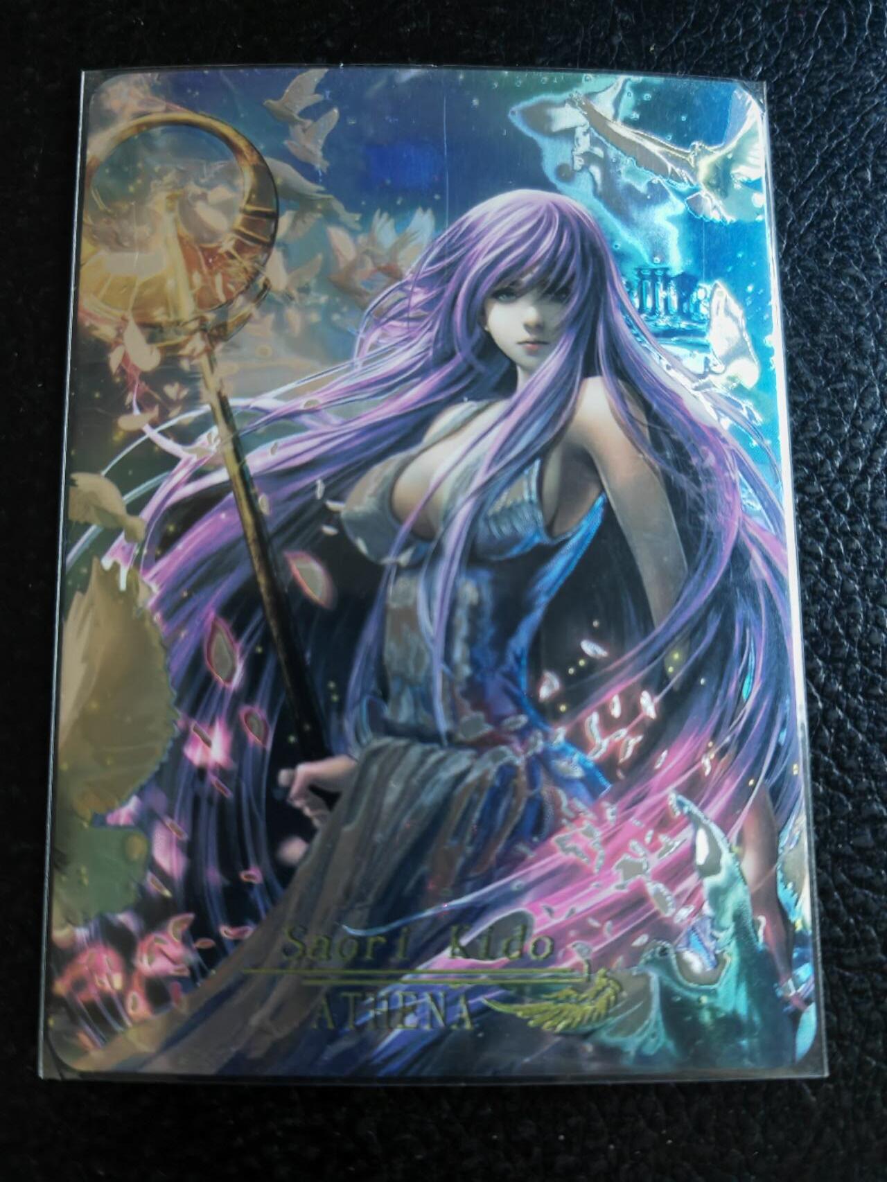阳大大卡牌超级大甩拍第47期（周五晚上九点截拍，持续收拍品，进群福利早知道） 自制卡 圣斗士星矢 女神雅典娜 镭光